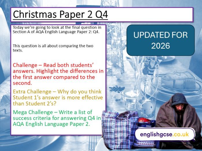 Christmas English Language Paper 2 Q4