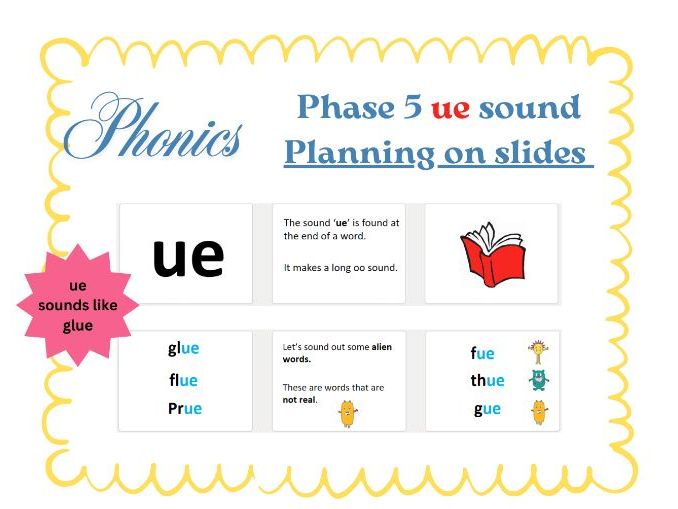 Year 1 Phonics ue like glue Lesson