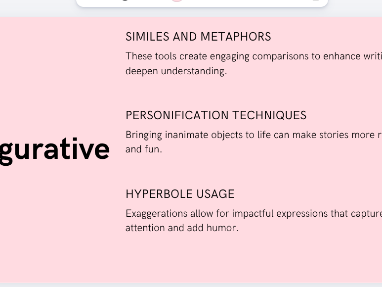 Figurative Language Lesson – Similes, Metaphors, Personification & Hyperbole (CfE)