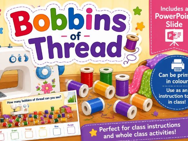 Bobbins of Thread – Colour Counting Activity