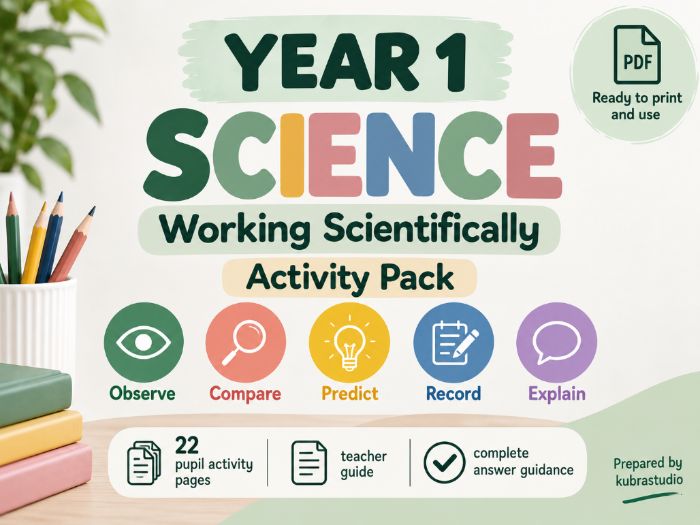 Year 1 Science Working Scientifically Pack