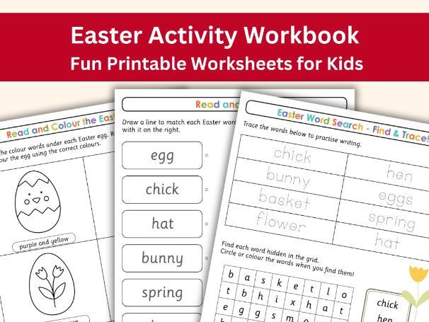 Easter Activity Book – 25 Engaging Pages for Early Years
