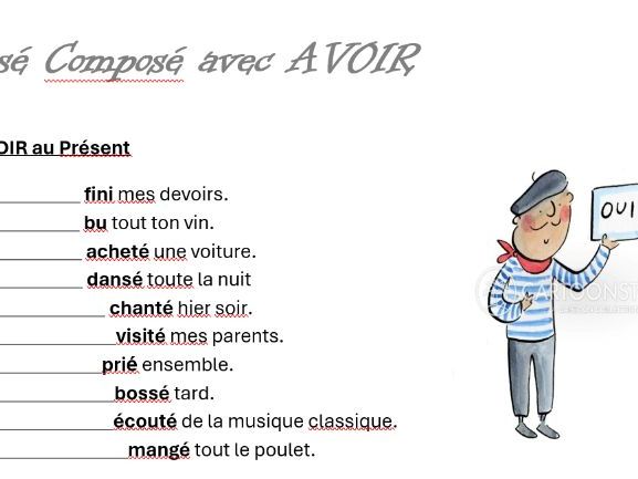 Le Passé Composé avec Avoir 2026
