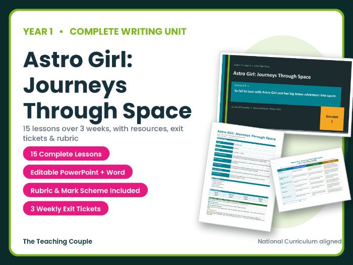 Astro Girl: Journeys Through Space | Year 1 English Unit