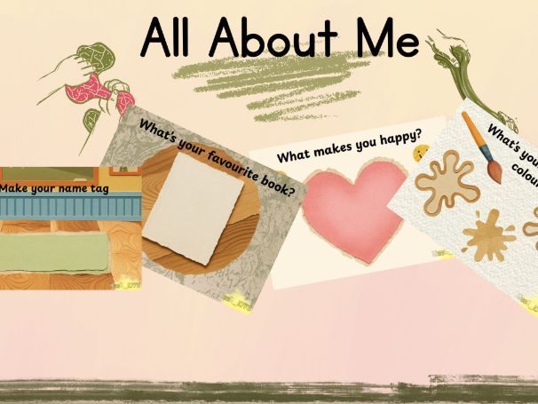 All About Me Playdough Mats