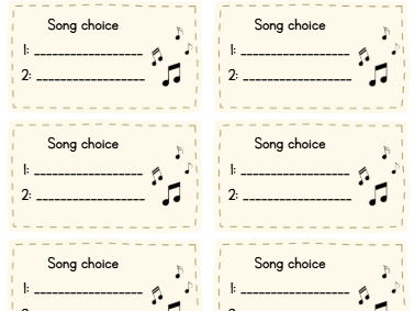 Class Playlist - song choice