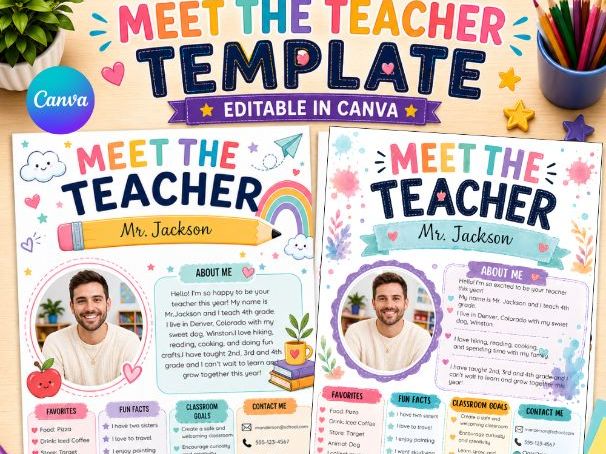 Meet the Teacher Editable Template | Welcome Letter for Open House