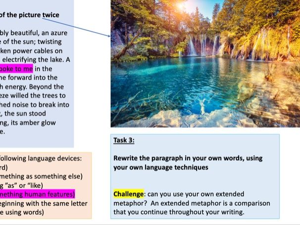 Language Paper 1: Question 5 Creative Writing | Teaching ...