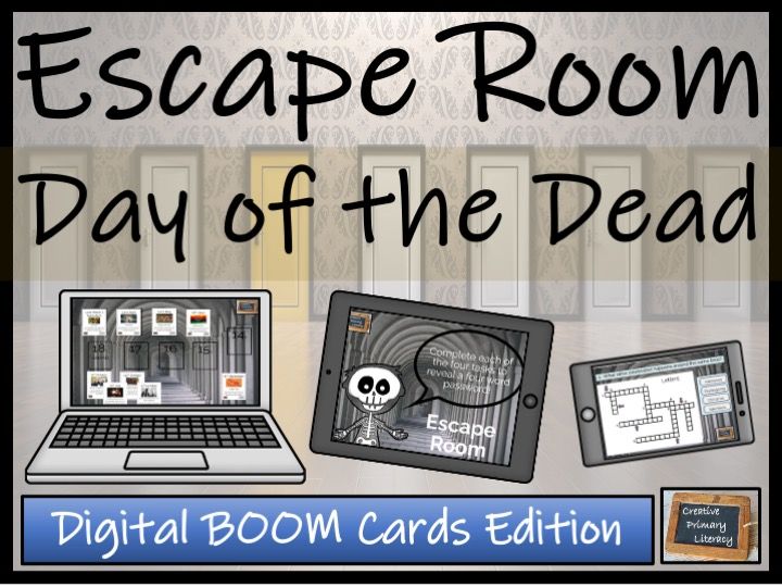 Day of the Dead BOOM Cards Escape Room | Digital Reading Comprehension Activity