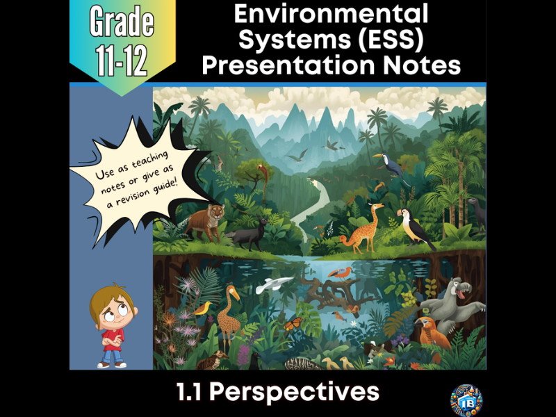 IB DP ESS 1.1 Environmental Perspectives Teaching Notes & PowerPoint 2026