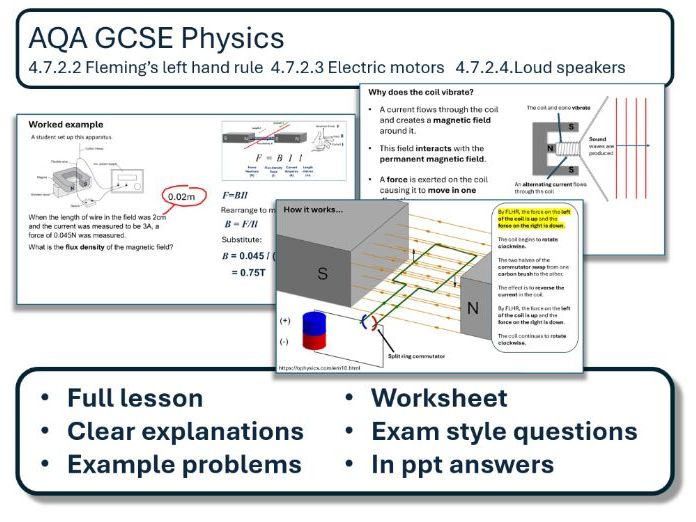 AQA GCSE Physics: The motor effect