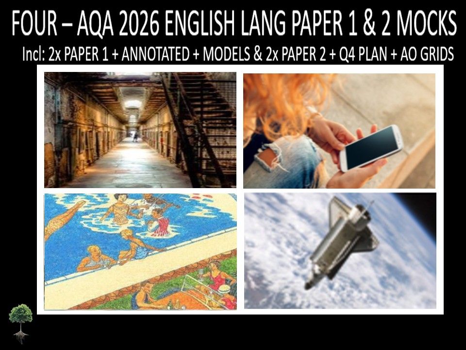 FOUR - AQA PAPER 1 & 2 | 2026 FULL MOCKS | ANNOTATED | Q4 PLAN | AO GRIDS | MODELS