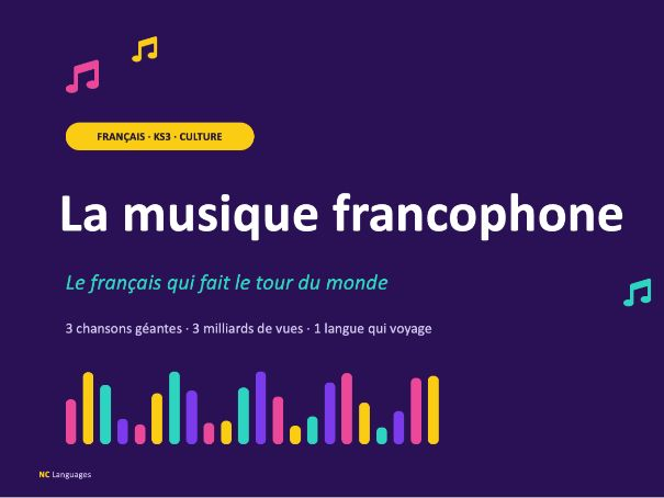 FRENCH: Musique Francophone (Cultural lesson)