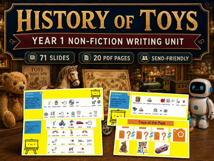 Year 1 History of Toys Writing Unit (TWS)