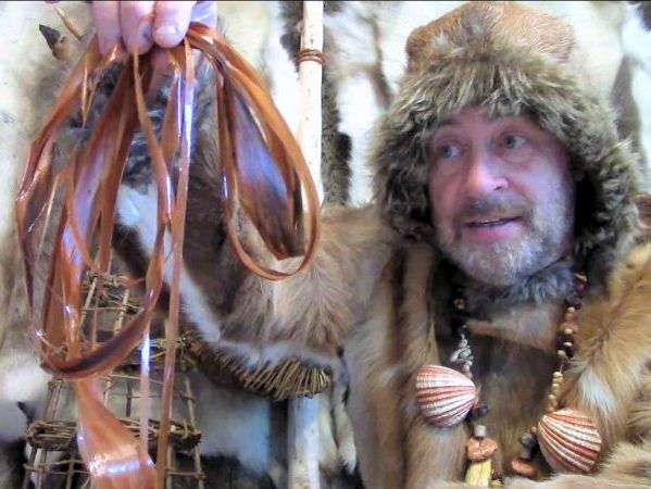 Stone Age String (cordage) - How to Make It - video