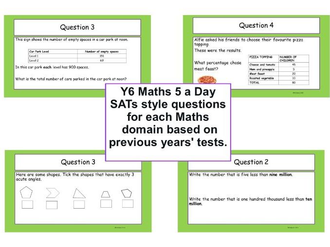 Y6 SATs Revision Maths 5 a day - Number