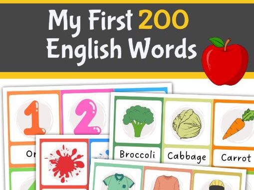 My First 200 English Words | Picture Dictionary for Kids | ESL Vocabulary