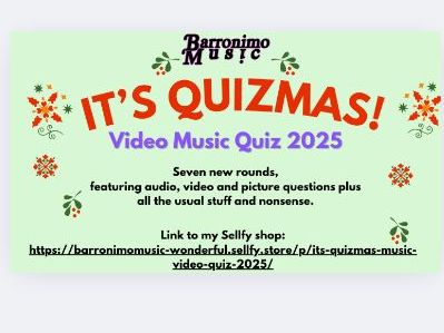 It's Quizmas! Video Music Quiz 2025