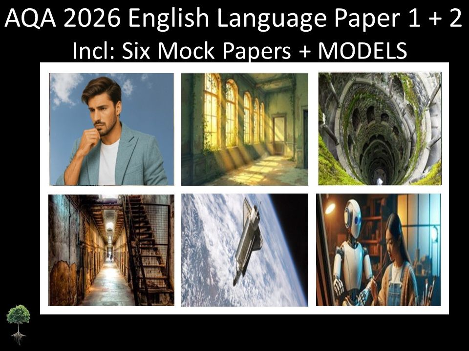 Six AQA 2026 GCSE English Language Paper 1 + 2 Mocks | Models