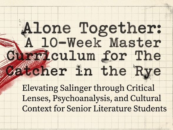 The Catcher in the Rye Teaching Unit | Senior Year 11–12 | Complete Scheme of Work | J.D. Salinger