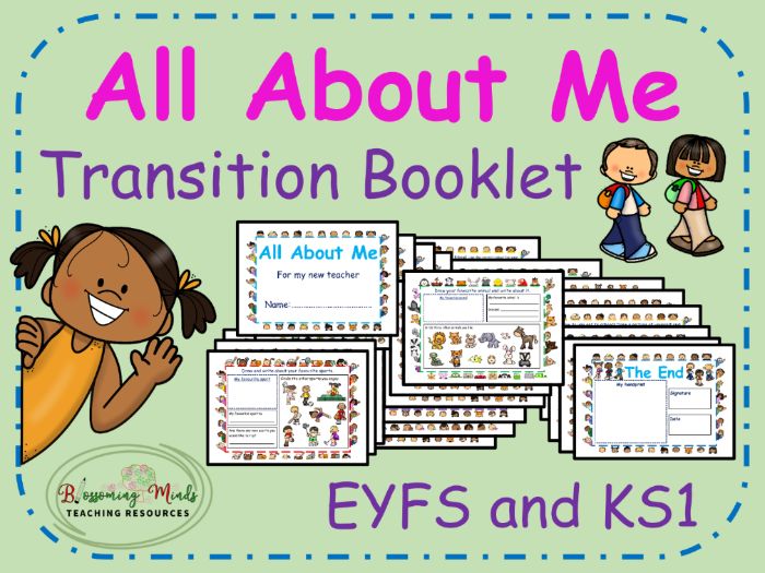 All About Me transition booklet - EYFS & Key Stage 1