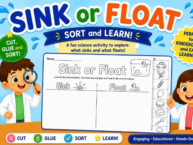 Sink or Float – Little Scientists Science Activity