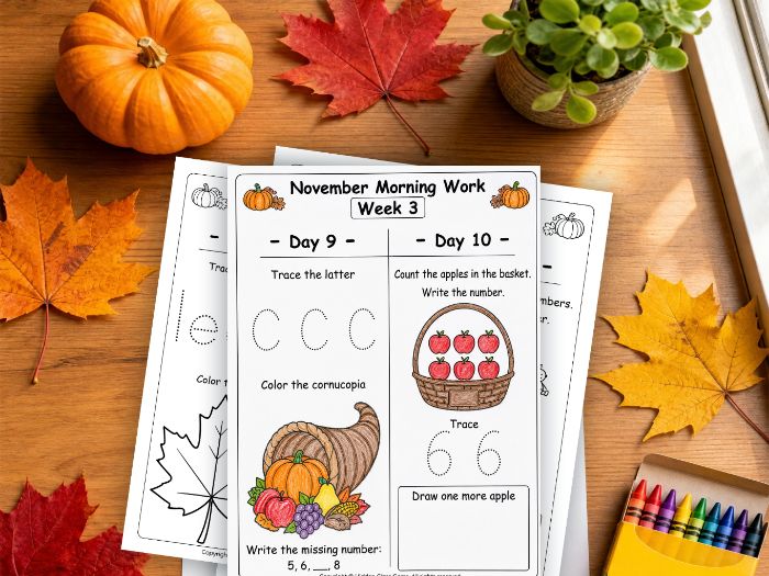 Autumn Morning Work Reception & KS1