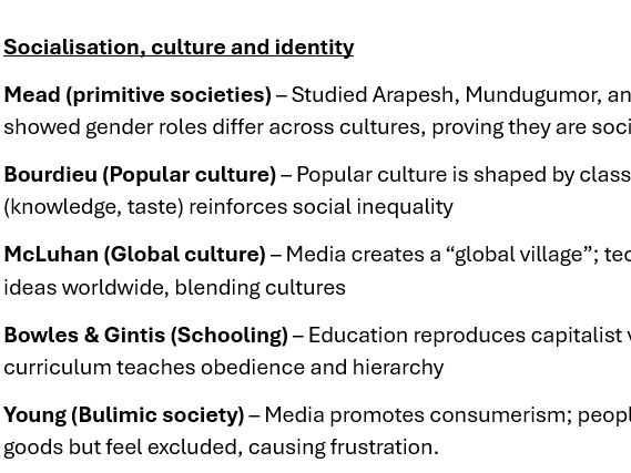 OCR AS/A LEVEL SOCIOLOGY