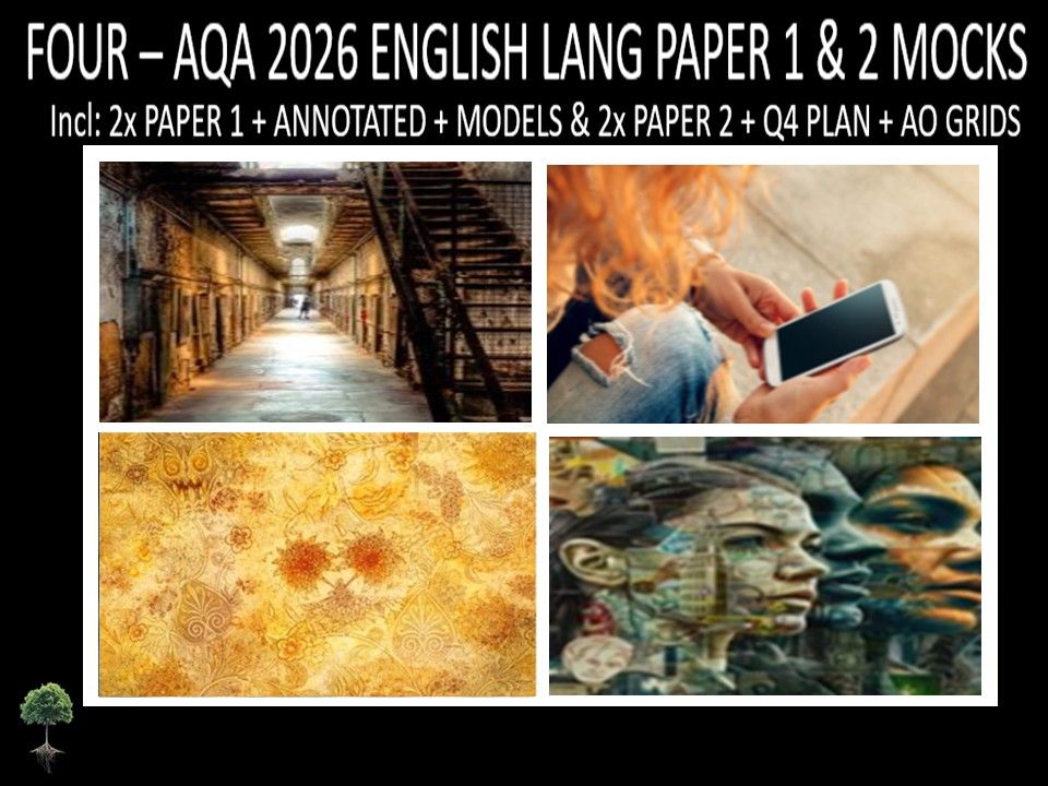 FOUR - AQA PAPER 1 & 2 | 2026 FULL MOCKS | ANNOTATED | Q4 PLAN | AO GRIDS | MODELS