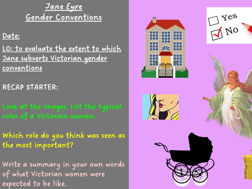 GCSE English Lit - Jane Eyre - To what extent is Jane a typical Victorian woman?