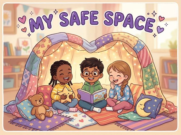 My Safe Space Workbook for Kids | Emotional Regulation & Anxiety Support | SEL Printable