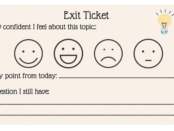 exit tickets