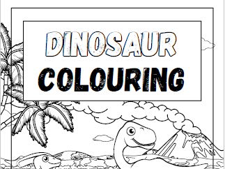 Dinosaur colouring book