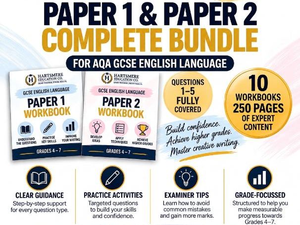 AQA GCSE English Language Paper 1 & 2 Bundle