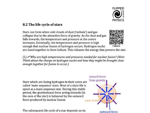 The lifecycle of stars