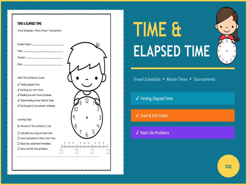 Elapsed Time Word Problems KS2 | End Time, Start Time & Duration Worksheets | Differentiated Levels