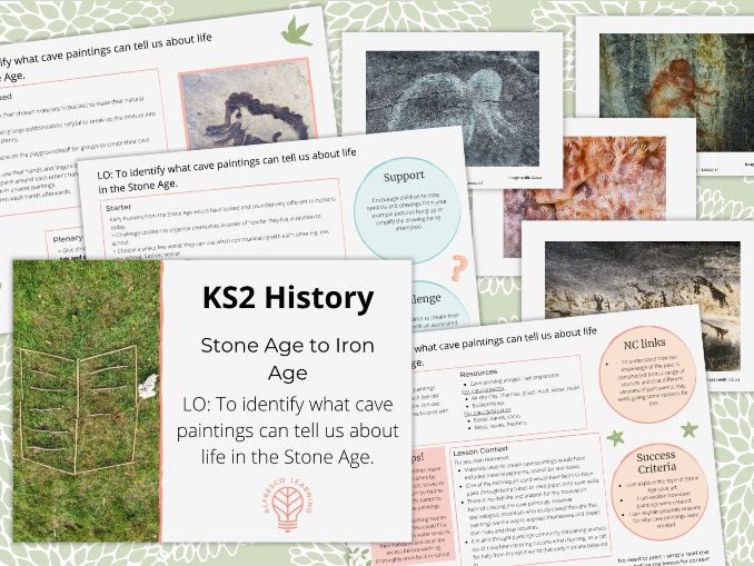 KS2 Stone Age Outdoor Lesson - What can cave paintings tell us about the past?