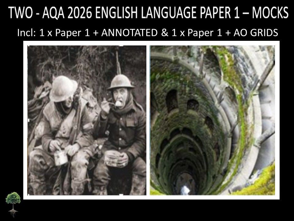 TWO - AQA PAPER 1 | 2026 FULL MOCKS | + ANNOTATED + AO GRIDS
