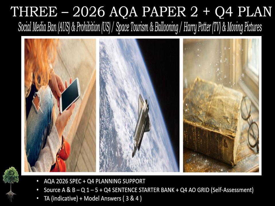 THREE - AQA PAPER 2 | 2026 FULL MOCKS | Q4 PLAN