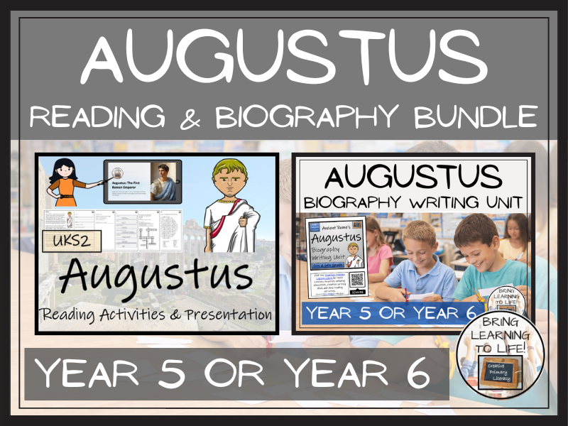 Augustus Reading Comprehension & Biography Bundle | UKS2