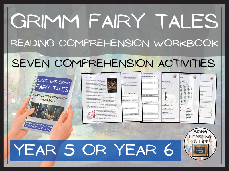 Brothers Grimm Fairy Tales Reading Comprehension Workbook | Year 5 or Year 6