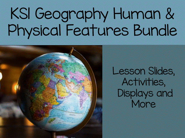 Human and Physical Features Bundle, KS1 Geography