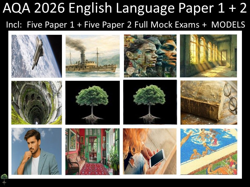 Ten AQA 2026 English Language Paper 1 + 2 Mocks | MODELS