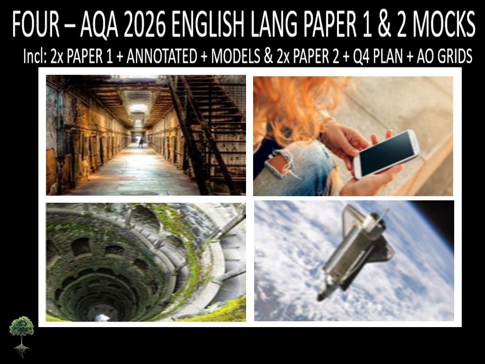 FOUR - AQA PAPER 1 & 2 | 2026 FULL MOCKS | ANNOTATED | Q4 PLAN | AO GRIDS | MODELS