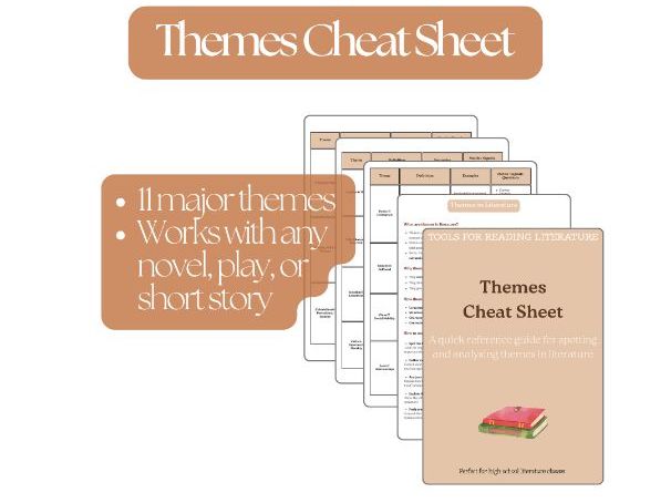 Themes Cheat Sheet – Key Ideas, Motifs & Literary Analysis (GCSE, BFI & A-Level English)