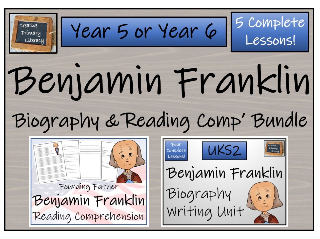 UKS2 History - Benjamin Franklin Reading Comprehension & Biography