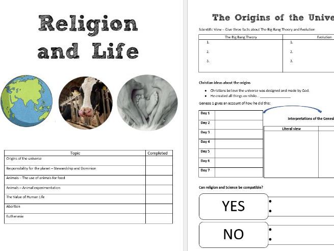 Religion and Life Revision Booklet AQA Religious Studies