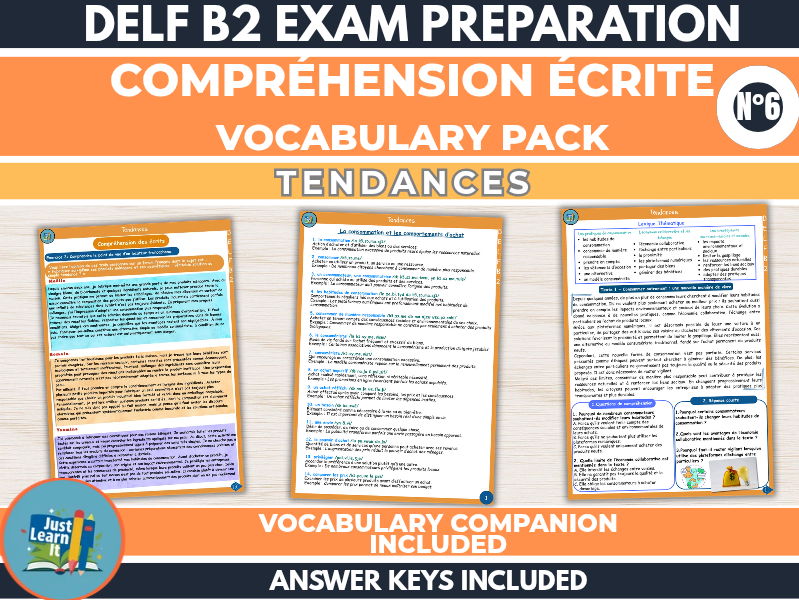 DELF B2 French Reading Unit - Consumption & Food