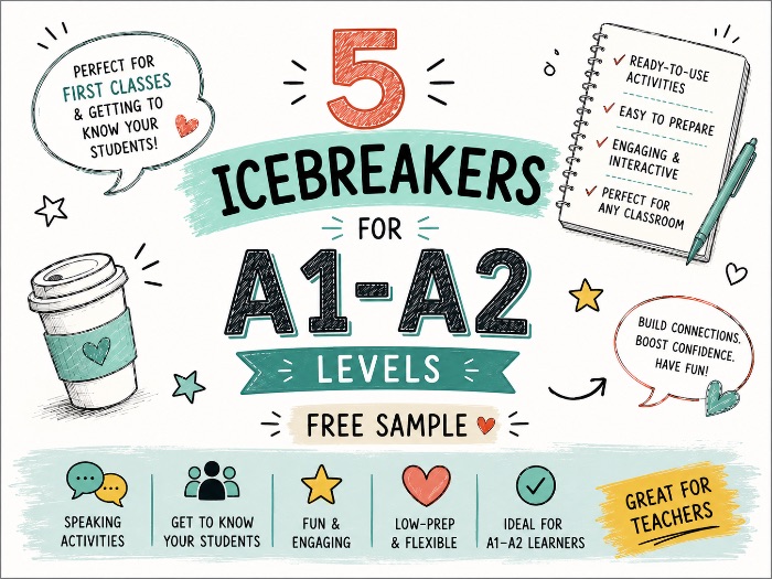 5 Fun Icebreakers for A1–A2 ESL Adults | Speaking Activities