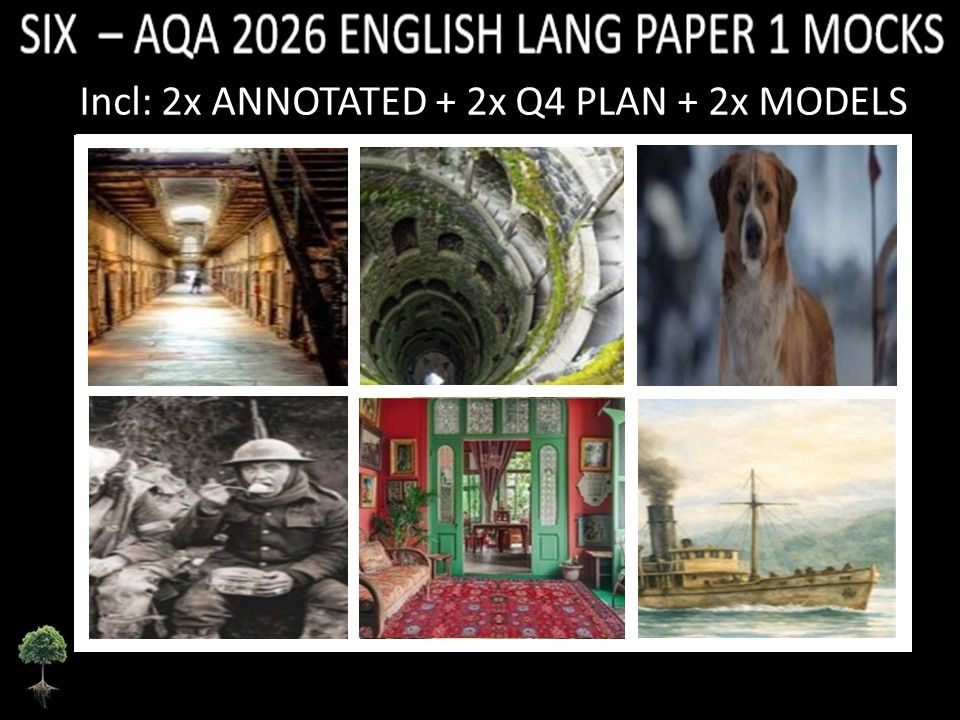 SIX - AQA PAPER 1 | 2026 FULL MOCKS | ANNOTATED | Q4 PLAN | MODELS